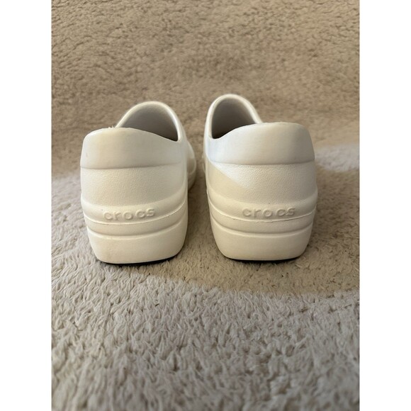 Crocs Neria Pro II White Shoes Clogs Slip Resistant Women’s Size 7 - Picture 5 of 9